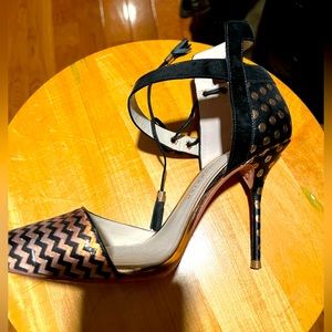 Sophia Webster Heel Black and Metallic